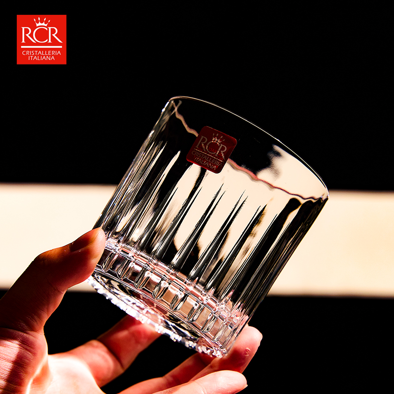 意大利RCR进口水晶玻璃威士忌烈酒杯洋酒杯饮料啤酒杯水杯调酒杯