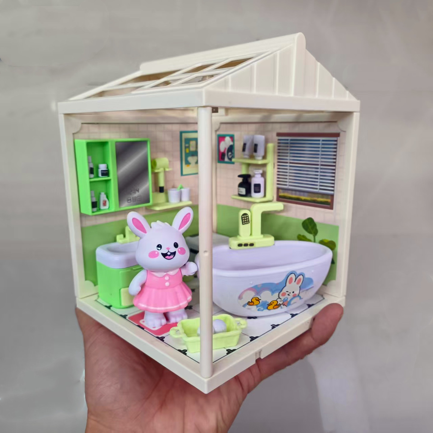 迷你精致小房子客厅厨房拼装玩具