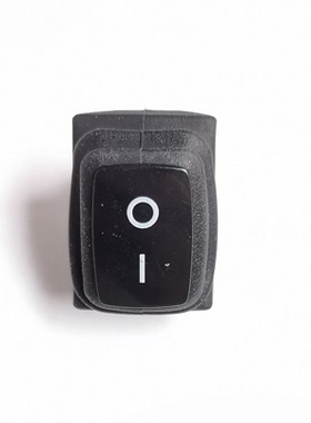 防水船型开关2脚2档黑色不带灯10A250VAC 进口认证银触点21*15mm