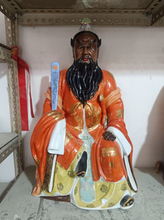 供奉家用佛像龙虎山张天师神像陶瓷张道陵真人天师府摆件寺庙摆件