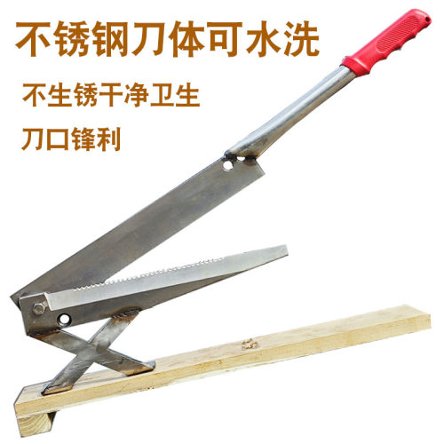 铡刀切骨家用闸刀扎刀切鸡鸭鱼神器切刀商用切骨机不锈钢铡刀