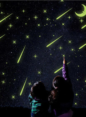 创意星星卡通风儿童房浪漫夜光贴
