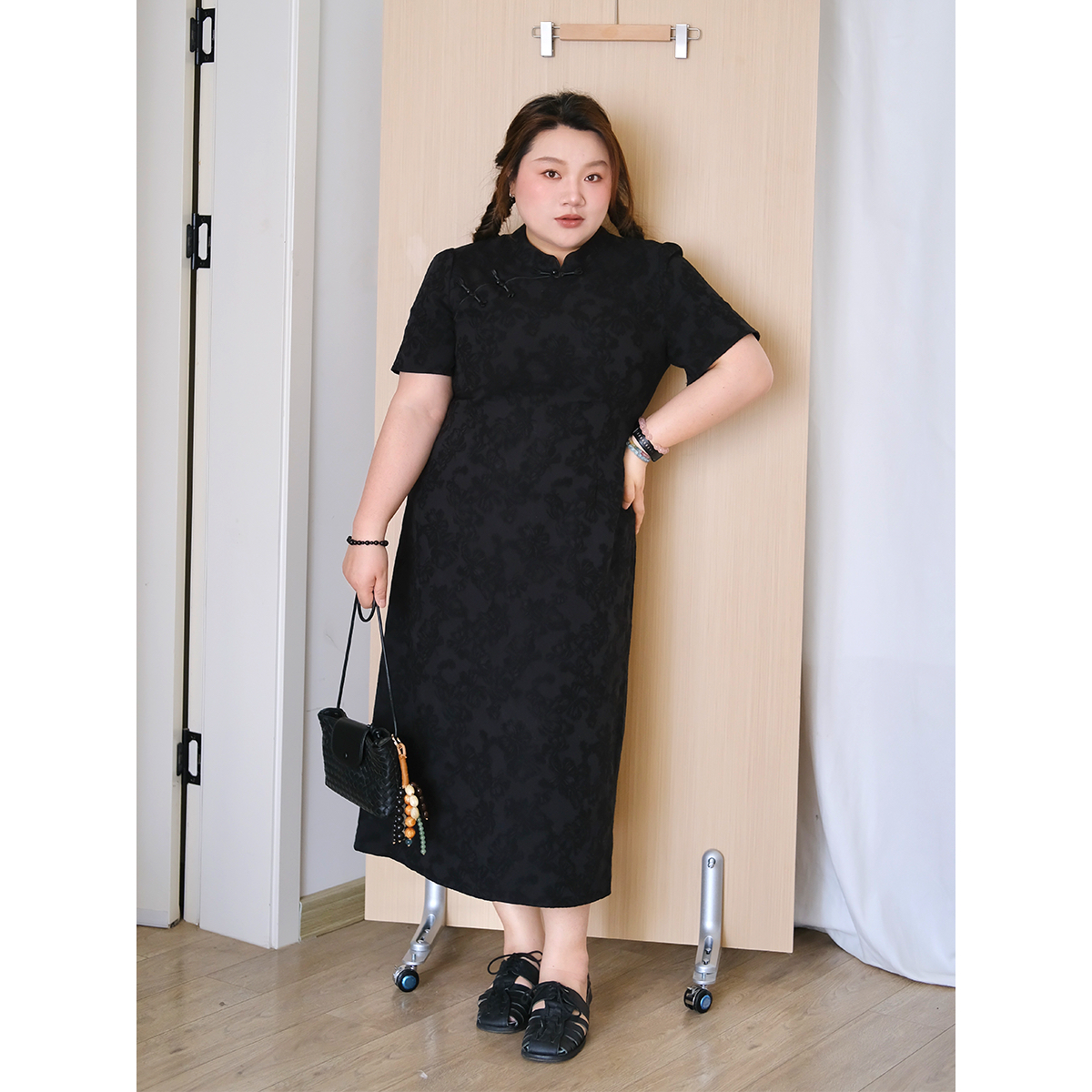 zooobaby05/06新中式国风棉麻旗袍显瘦收腰气质长裙连衣裙子