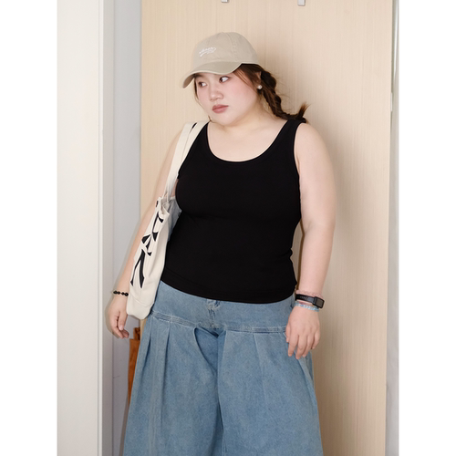 zooobaby04/24晚八点韩系简约百搭圆领带胸垫背心