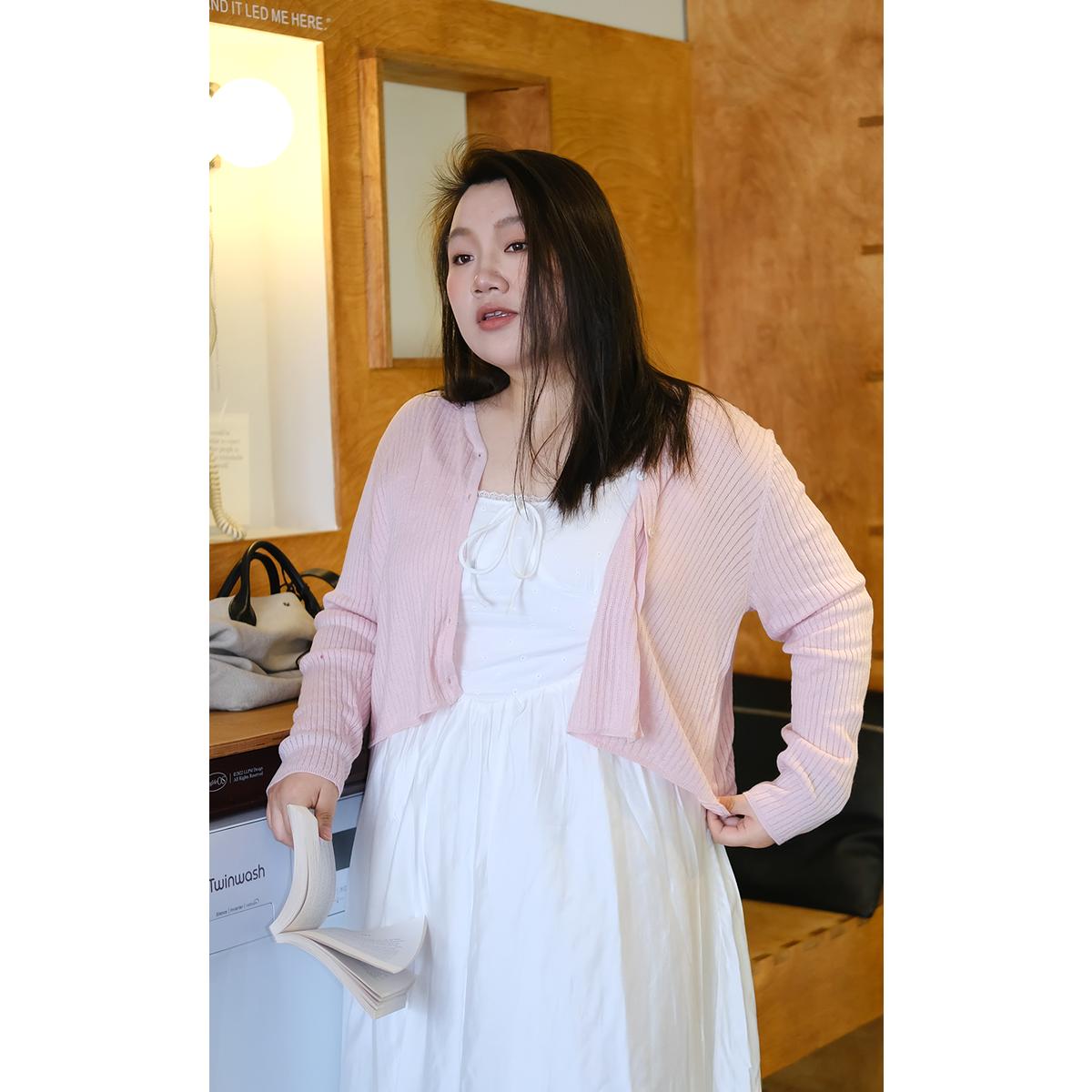 zooobaby02/21晚八点 早春韩系纯色针织上衣女V领显瘦简约衬衫