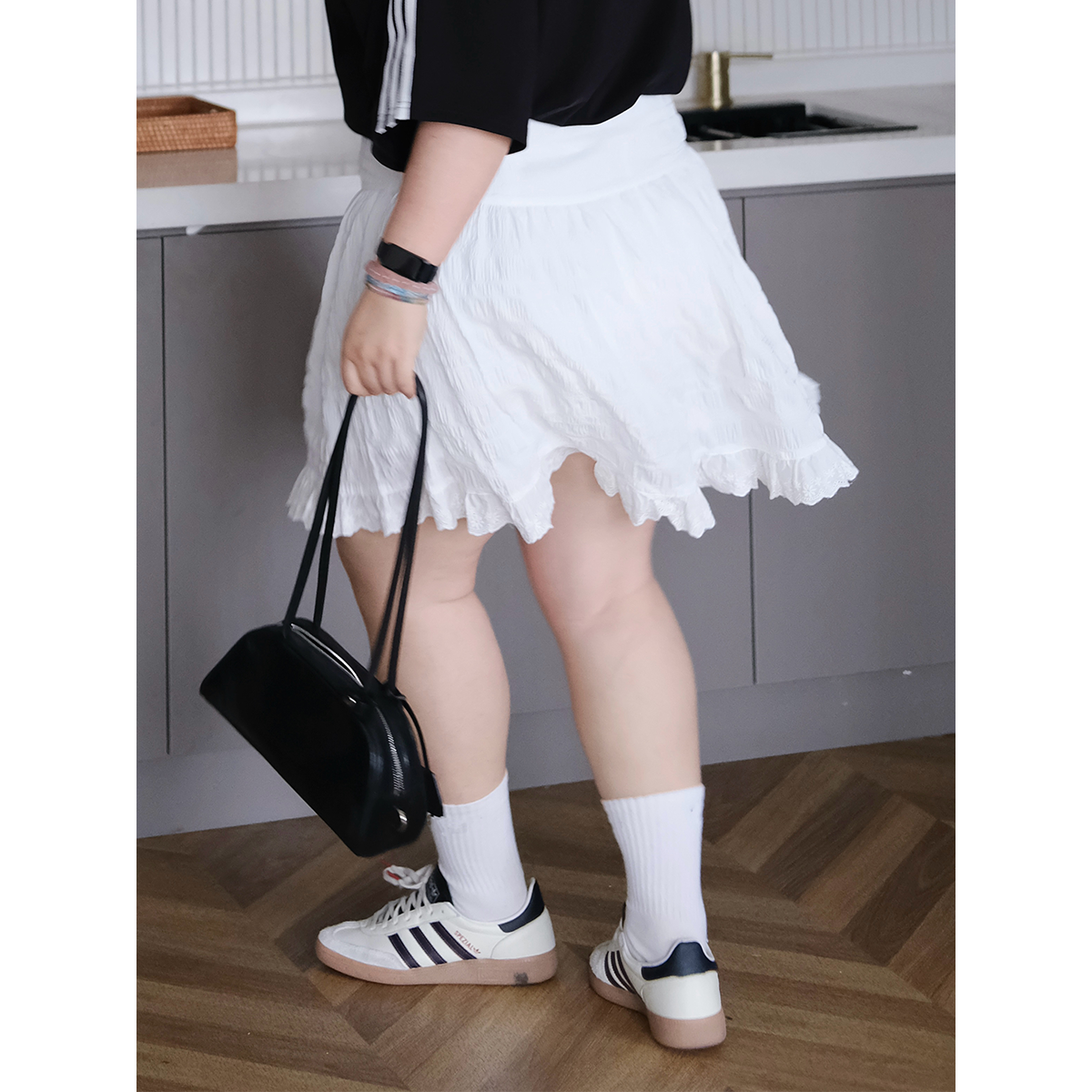 zooobaby04/03晚八点韩系纯色高腰显瘦A字半身裙短裙
