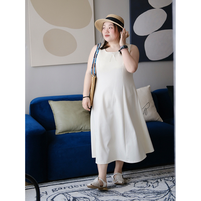 zooobaby04/14韩系简约蝴蝶结背心连衣裙女夏季遮肉显瘦裙子