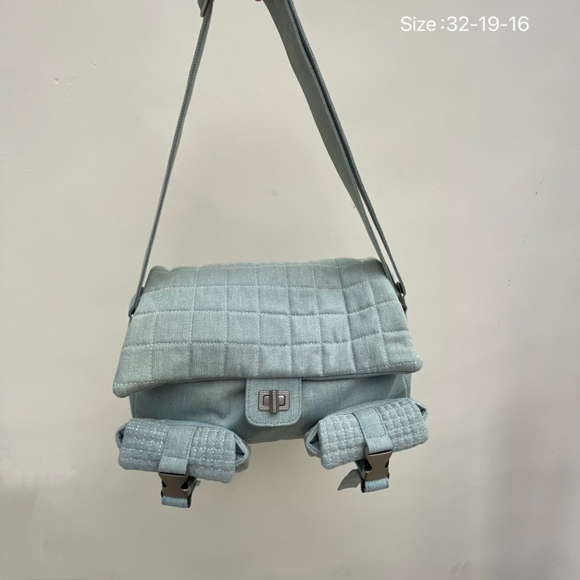 包包女2025新品牛仔帆布中古运动风街头潮流健身包单肩腋下斜挎包