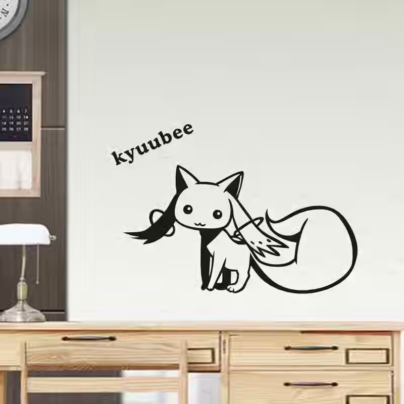 魔法少女小圆墙贴时丘比画动漫纸