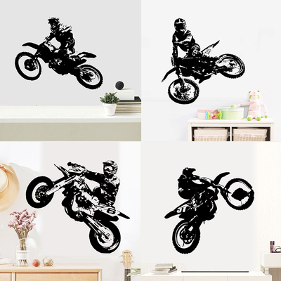 摩托车越野赛贴纸装饰墙贴