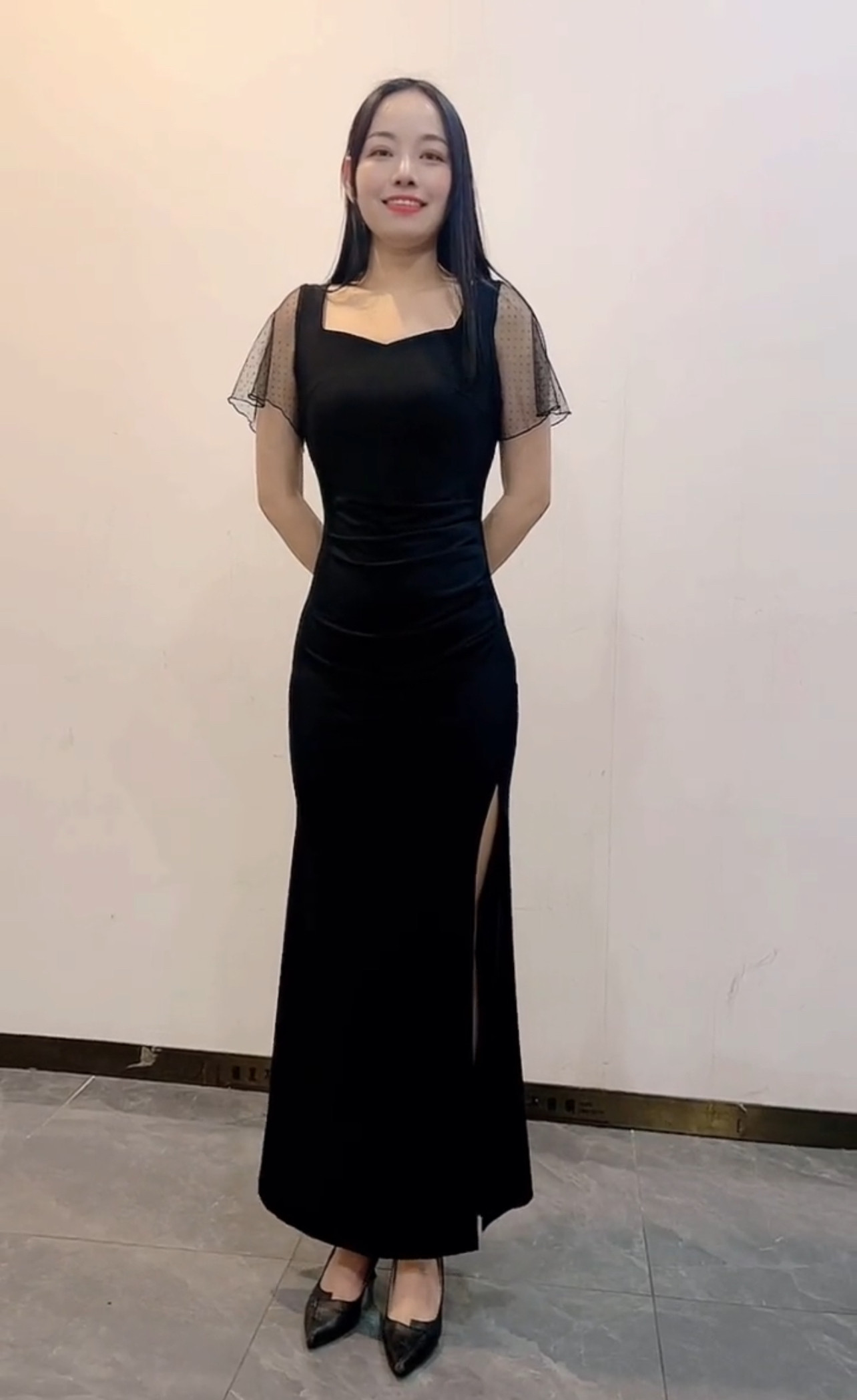 性感桑拿技师工作服洗浴连衣裙显瘦长款长裙夜场小姐ktv晚礼服装