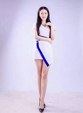 2021足浴技师网红同款车模新款晚礼服性感包臀走秀大气小礼服包邮