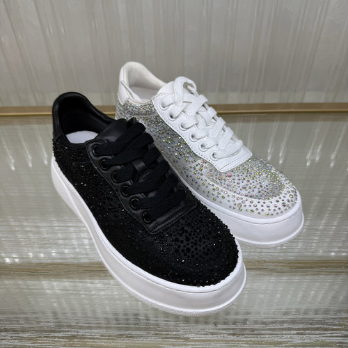 新品上架 法国乐芙女鞋/LE FAOU 水钻板鞋内增L222004 吊牌价1899