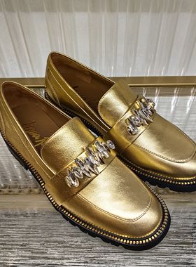 皇冠老店正品 Linea Rosa/恋尚萝莎 时尚水钻乐福女鞋 4T30801