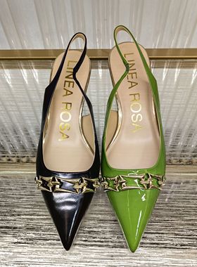 皇冠老店正品 Linea Rosa/恋尚萝莎 后空单凉女鞋 4M61502