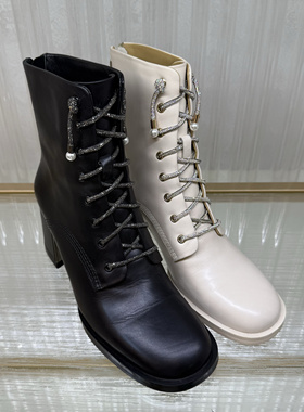 新品上架 法国乐芙女鞋/LE FAOU 优雅马丁靴L214006 吊牌价2799