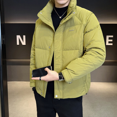 男士羽绒服冬季加厚2025新款潮牌帅气高级感立领短款冬装防寒外套