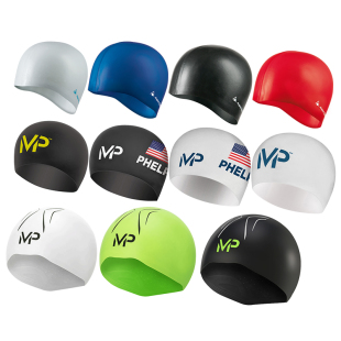 新款泳帽成人男女专业竞技游泳训练装备硅胶泳帽防水钢盔游泳帽