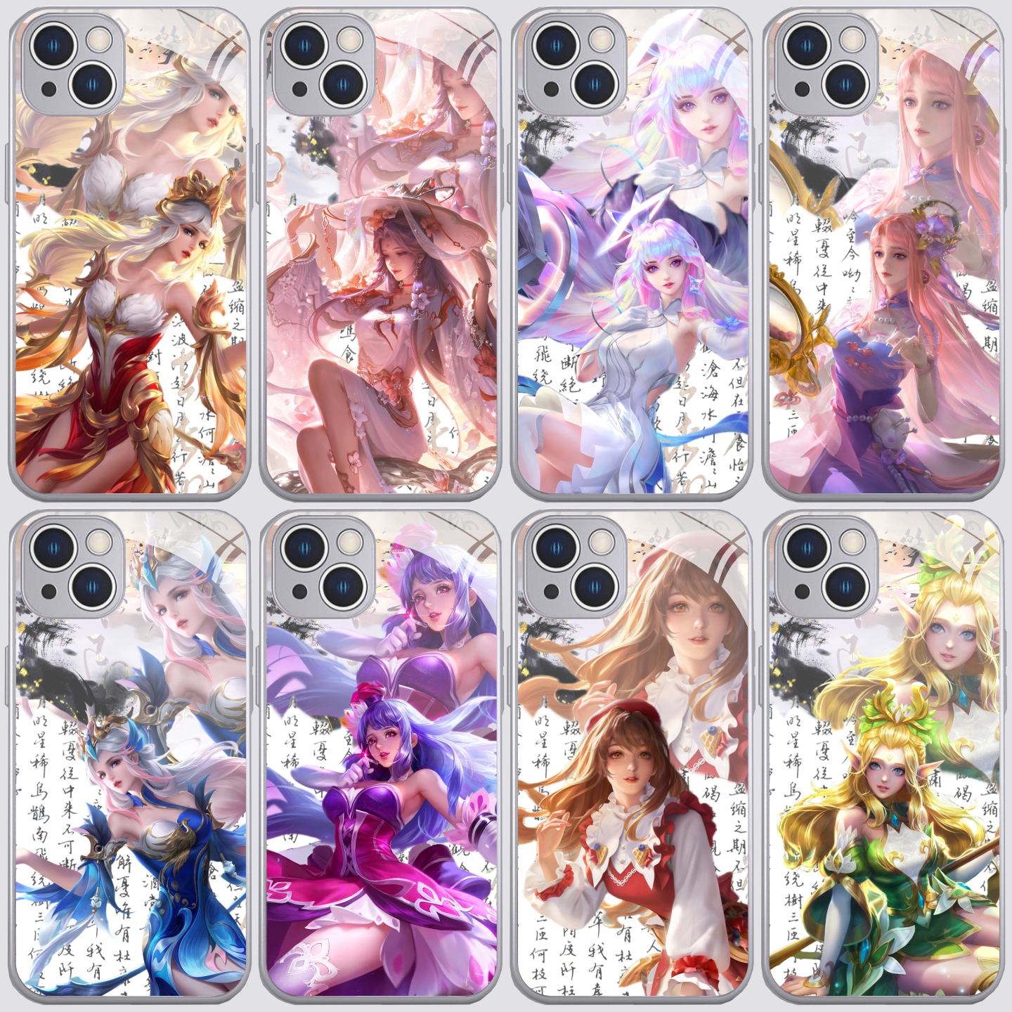 游戏王者王昭君新款金属漆玻璃手机壳适用苹果17华为荣耀400全包OPPO小米17红米k90一加ACE6保护壳vivoiqoo15