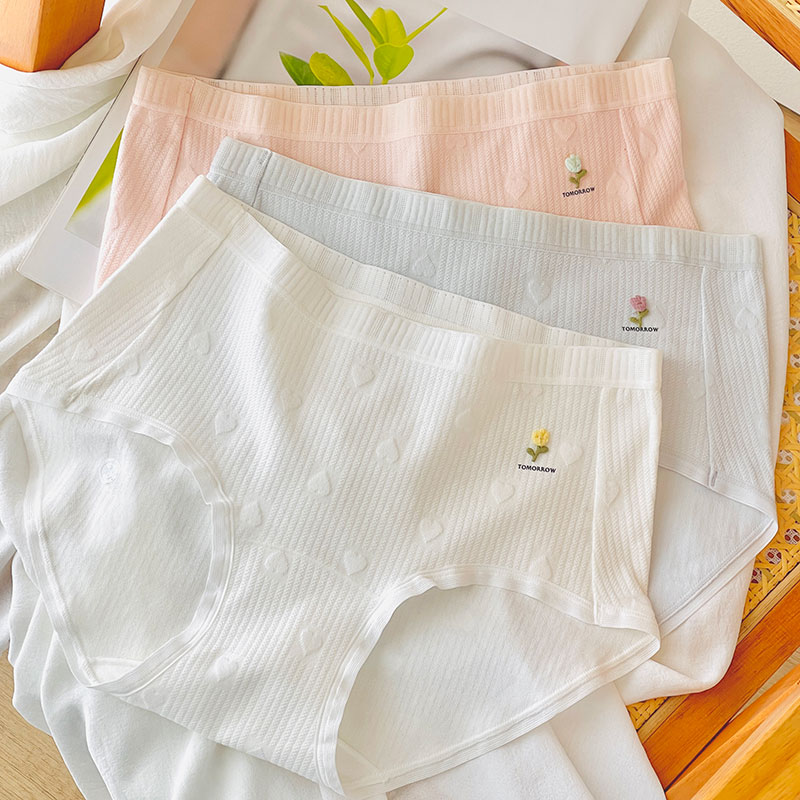 少女内裤女纯棉裆中腰包臀透气初中生高中学生大童12周岁以上三角