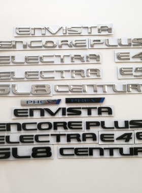 适用别克E4E5昂科拉PLUS昂扬别克世纪后备箱字母英文字标志字牌