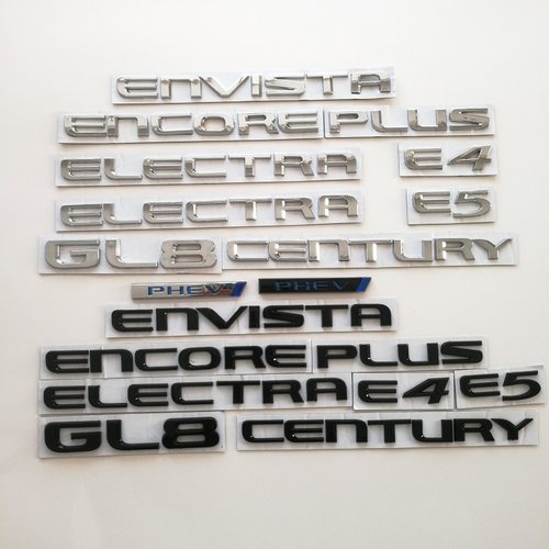 适用别克E4E5昂科拉PLUS昂扬至境别克世纪后备箱字母英文字标志牌