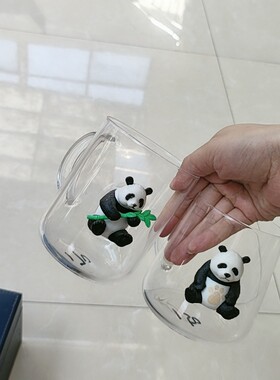 尾货清仓福利大甩卖满20元包邮高硼硅熊猫把手耐高温2个