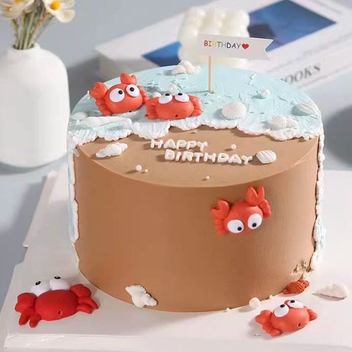 点点成都动物奶油生日蛋糕巨蟹座