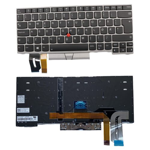 挪威NO背光键盘适用联想E480 E485 E490 T480S 01YN360