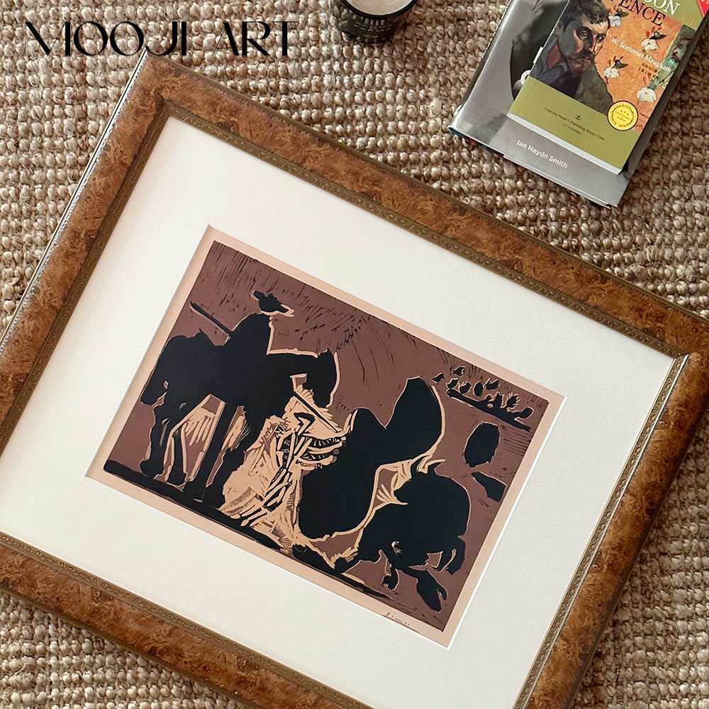 毕加索中古风餐厅壁画