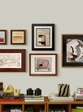 木吉梦幻沙发背景墙装饰画法式中古卧室玄关挂画高级感抽象艺术画