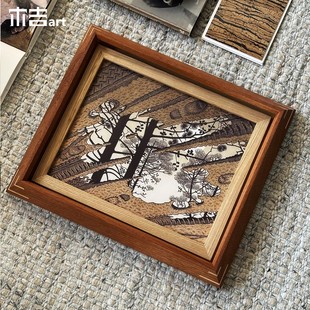 林叠层境】木吉中古老钱风装饰画设计师高级感挂画样板间艺术画