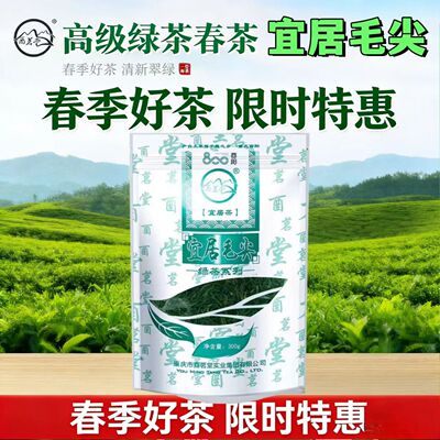 2026年新茶酉阳茶叶重庆宜居嫩芽高山茶绿茶一品堂酉茗堂毛尖300g