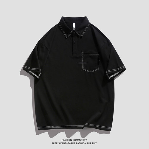 MYES牧野森夏季新款短袖翻领polo
