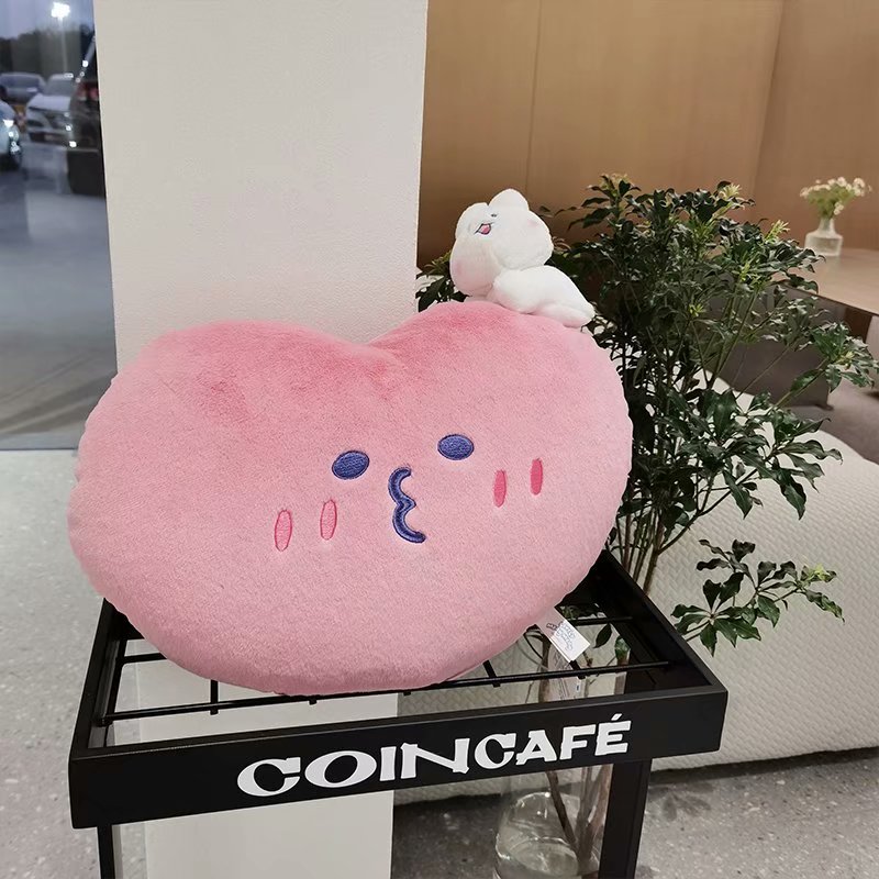 网红萌联名月亮兔子毛绒玩具抱枕图片