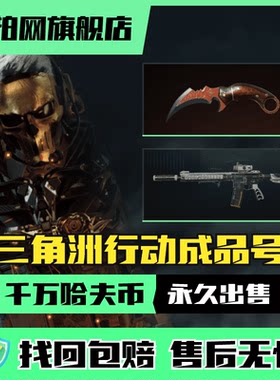 三角洲行动_成品号千万哈夫币仓库皮肤号永久账号出售找回包赔