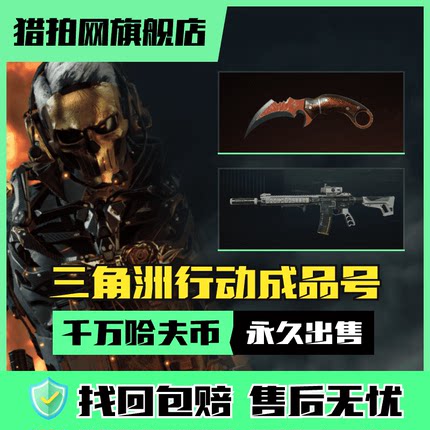 三角洲行动_成品号千万哈夫币仓库皮肤号永久账号出售找回包赔