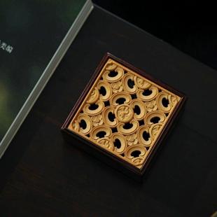 小叶紫檀仙鹤卧香盒香炉实木盘香盒家用室内书房檀香香薰炉