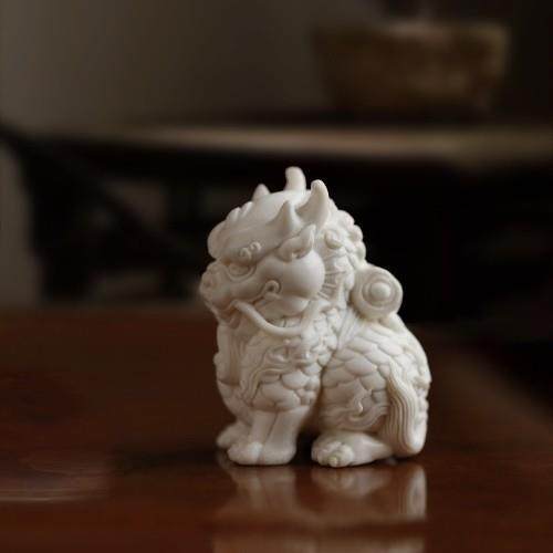 鹿角麒麟背书  摆件客厅收藏品创意中式摆件桌面工艺品,家居饰品,国学摆件,淘宝优惠券,粉丝福利购,淘宝优惠卷