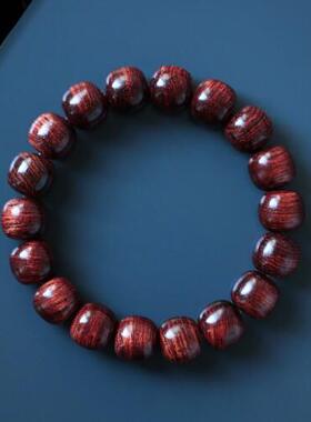 紫油梨 11x12mm 海黄重约17.5g手串木简约盘玩文玩念珠送礼