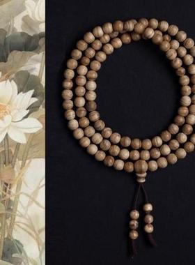 加里曼丹沉香 6mm 108颗 10g 手串木简约盘玩文玩念珠送礼