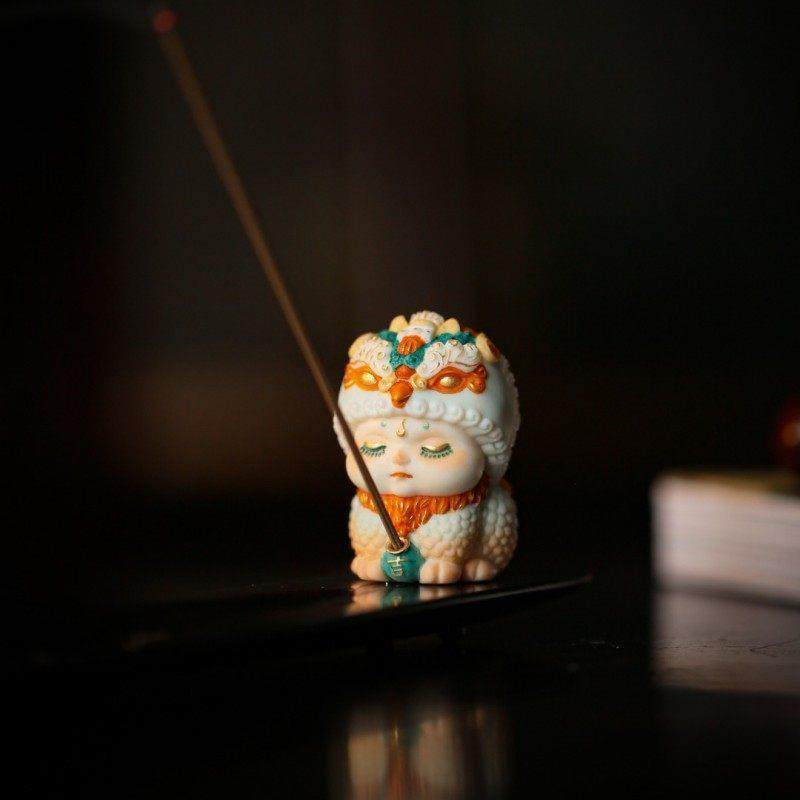 鹿角彩绘原创凤宝宝香插家用线香插香架香托香炉熏香檀香香座,饰品/流行首饰/时尚饰品新,小众木作,淘宝优惠券,粉丝福利购,淘宝优惠卷