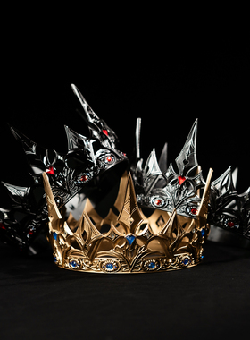 沈星回王冠暗蚀国王COSPLA头冠道具恋与深空暗蚀王冠角色扮演cos