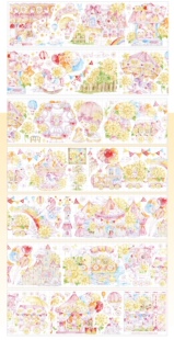 【68包邮】空物馆 春日赏晴蜜糖马戏团花森精灵手帐胶带分装