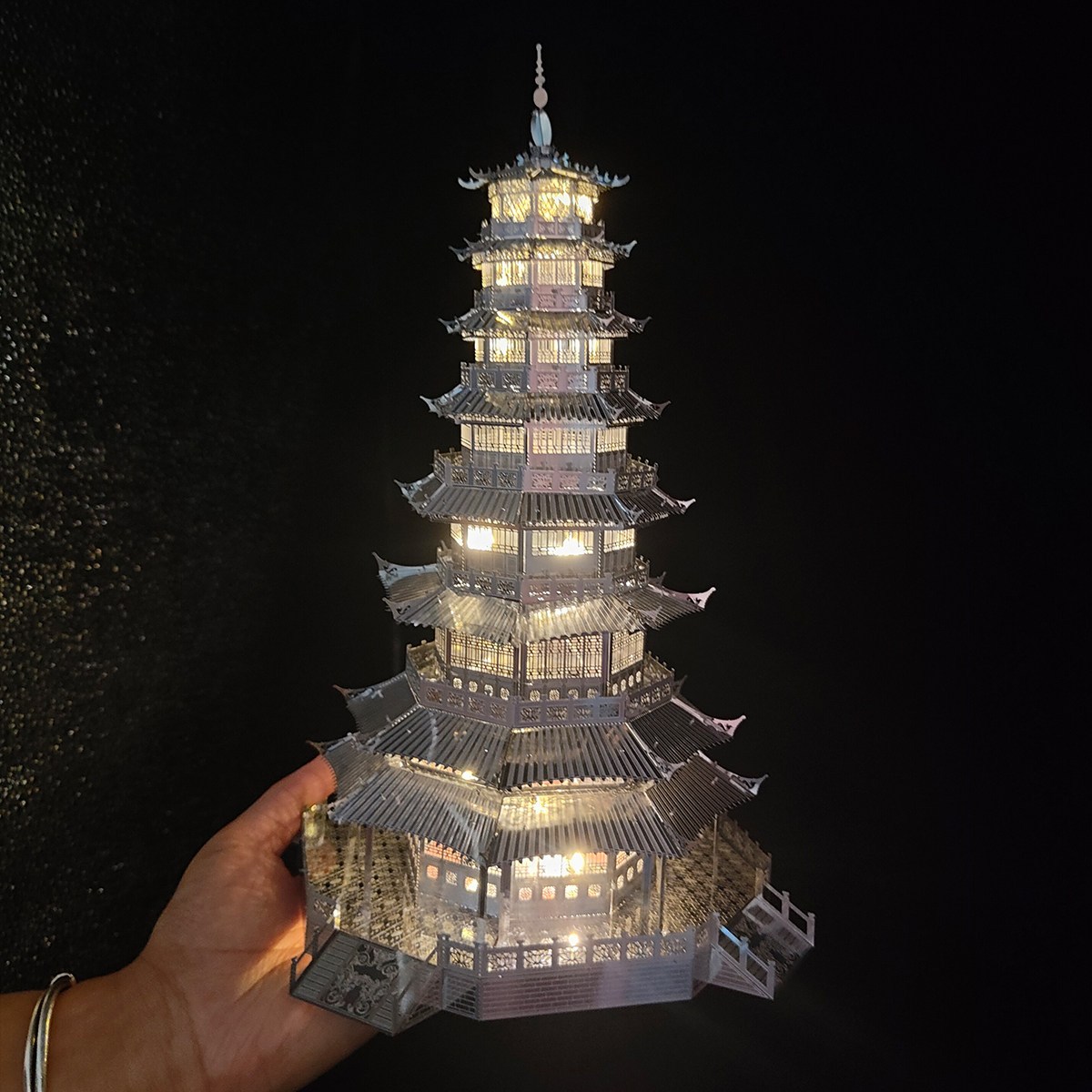 琉璃塔 3D立体金属建筑拼图DIY手工制作益智拼装模型玩具小摆件