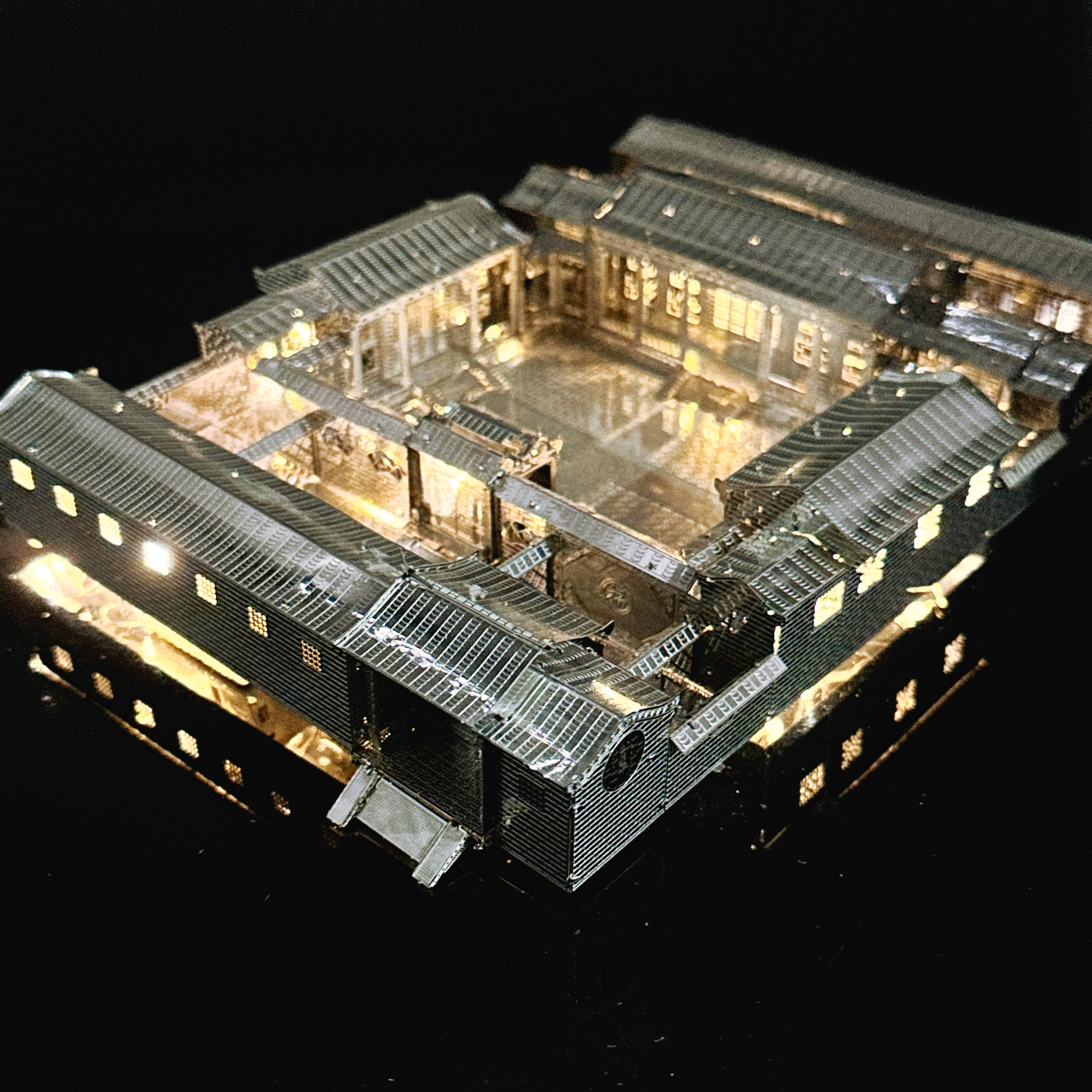 四合院 3D金属立体拼图DIY手工模型成人玩具礼品摆件益智拼接图片