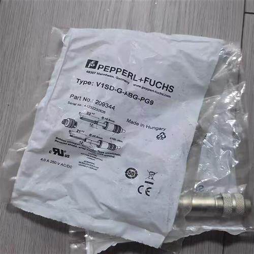 V1SD-G-ABG-PG9带遮蔽线缆连接头订货号209344全新现货