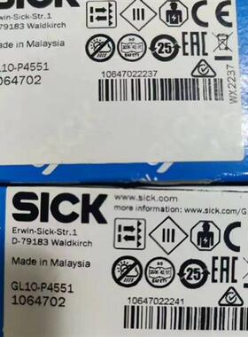 德国SICK西克 GL10-P4551 光电传感器 订货号1064702 全新原装