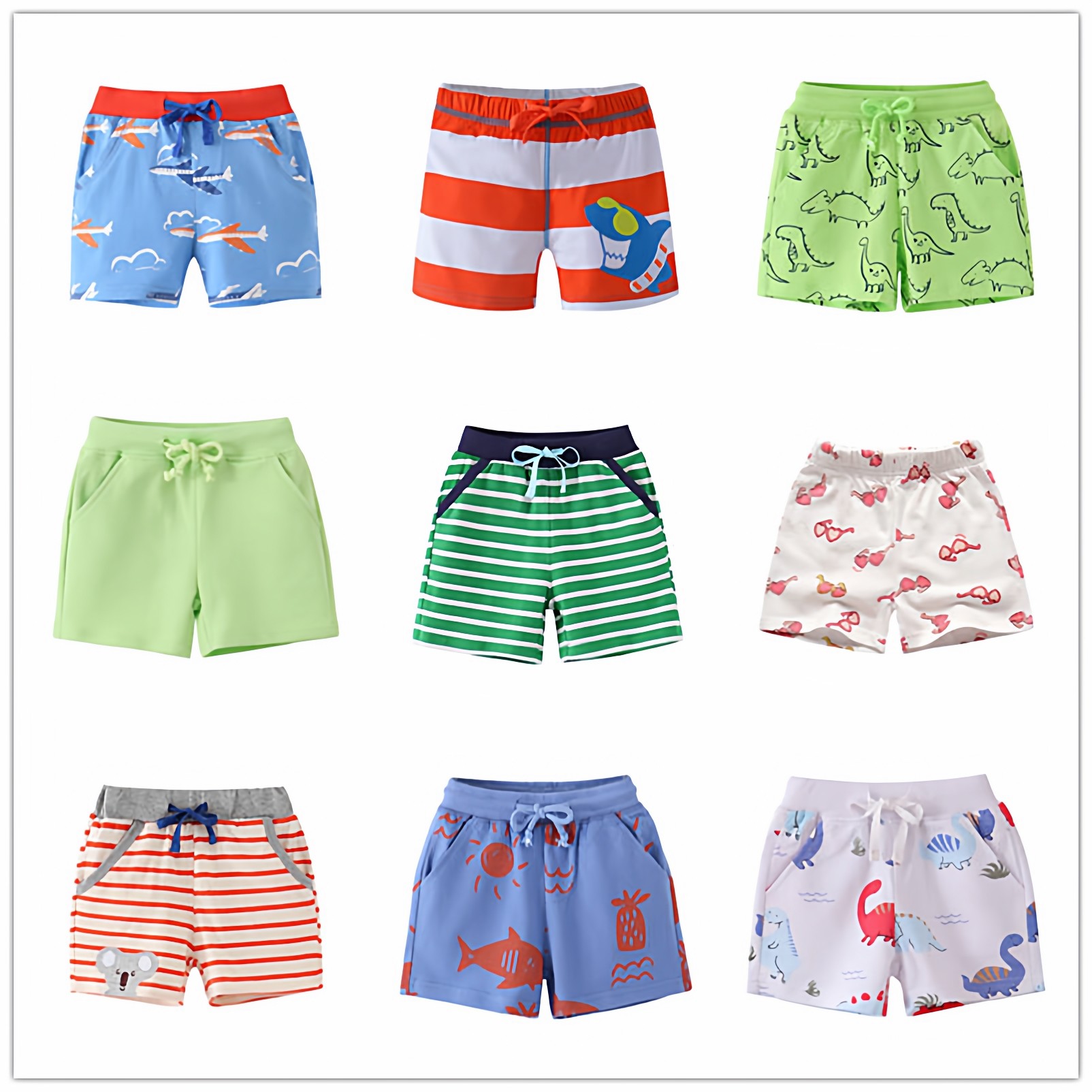 特价薄款棉儿童短裤男童女童夏季卡通印花童装卡通宝宝短裤,童装/婴儿装/亲子装,裤子,淘宝优惠券,粉丝福利购,淘宝优惠卷