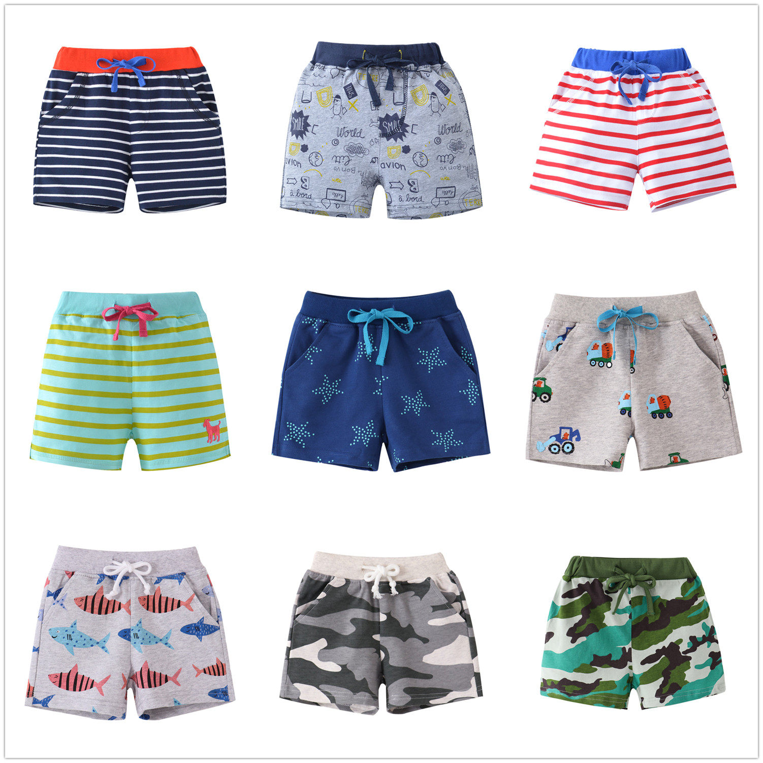 男女童短裤夏装童装1-6岁小童宝宝儿童婴儿外穿短裤子婴儿薄款